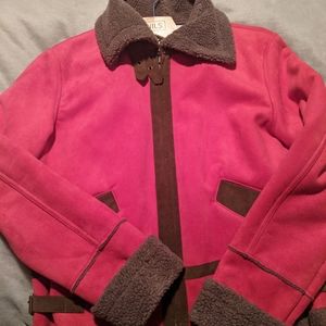 Faux suede and Sherpa jacket